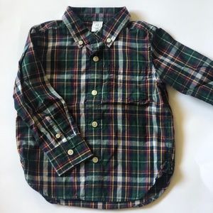 GAP plaid button shirt